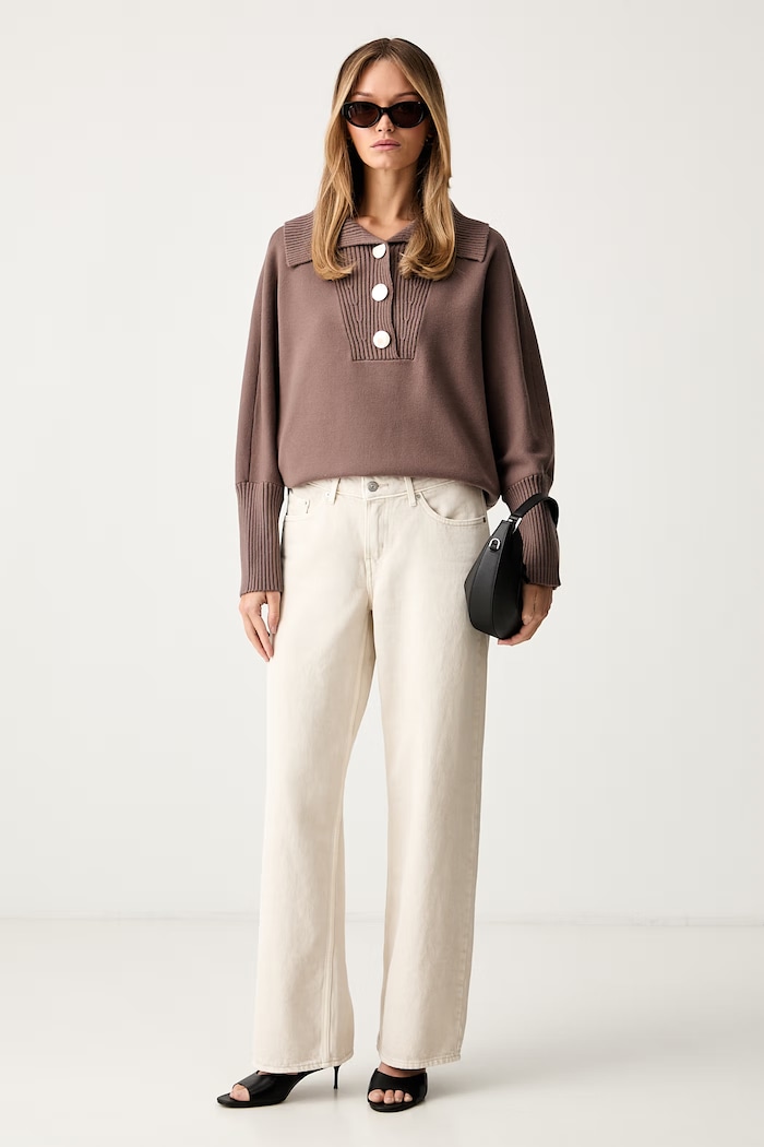 Joseph Ribkoff sweter damski z wiskozą 263938 brązowy AW26