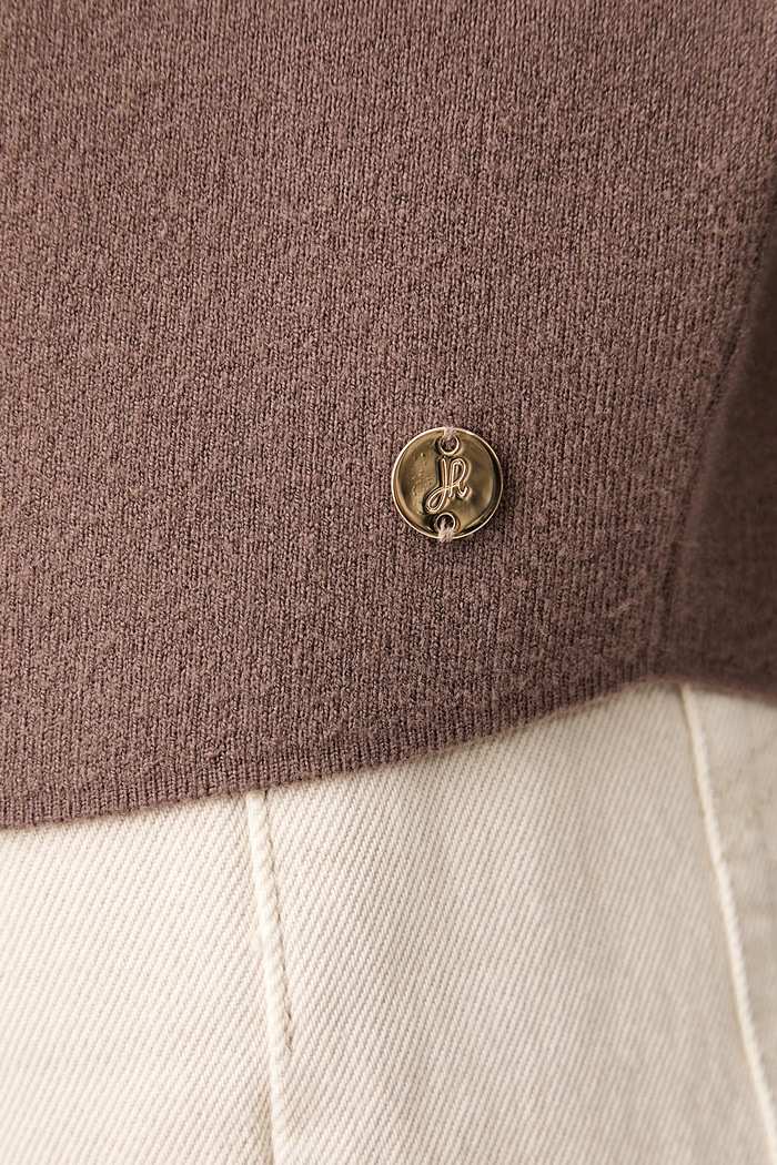 Joseph Ribkoff sweter damski z wiskozą 263938 brązowy