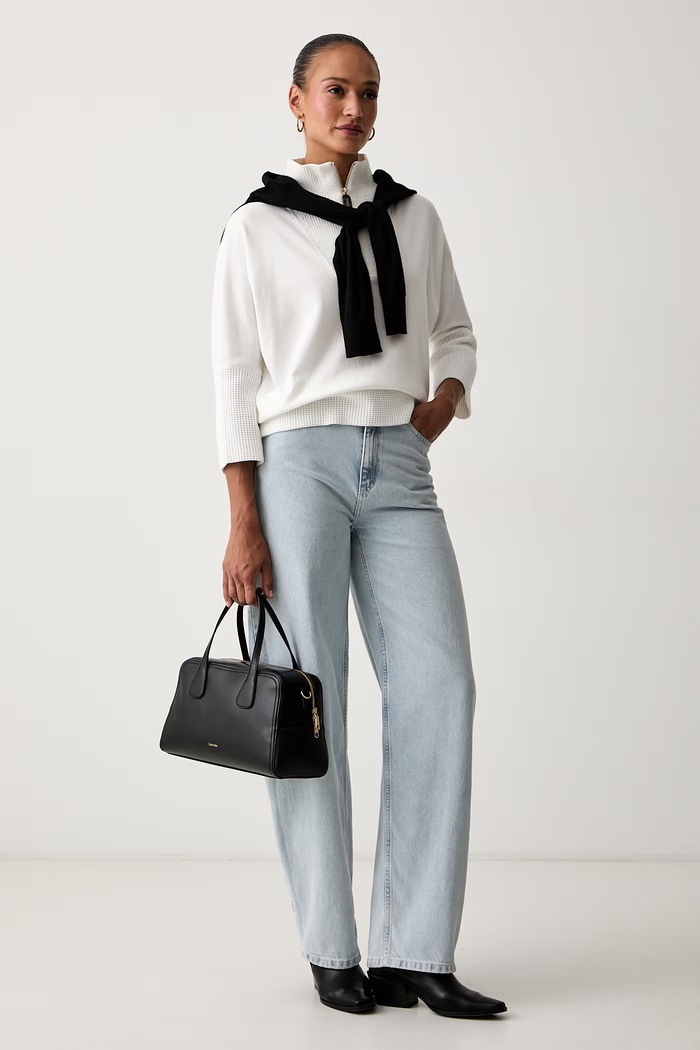 Joseph Ribkoff sweter damski z wiskozą 263937 beżowy AW26