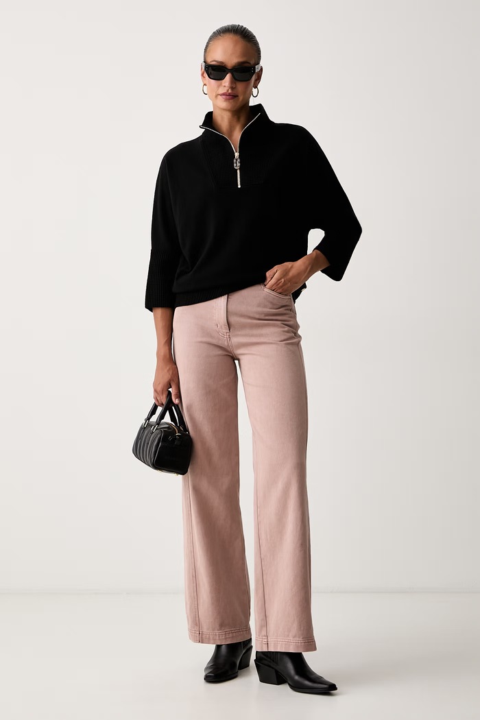 Joseph Ribkoff sweter damski z wiskozą 263937 czarny AW26