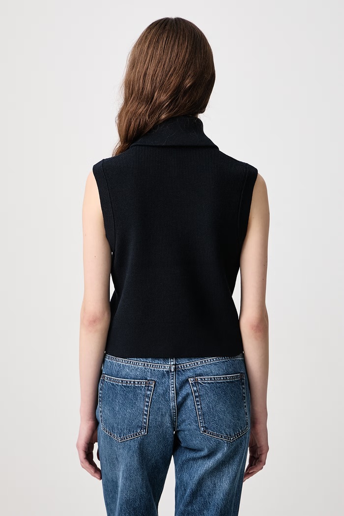 Odzież Fred Perry Kamizelka damska z dodatkiem wełny K3125.608 granatowy