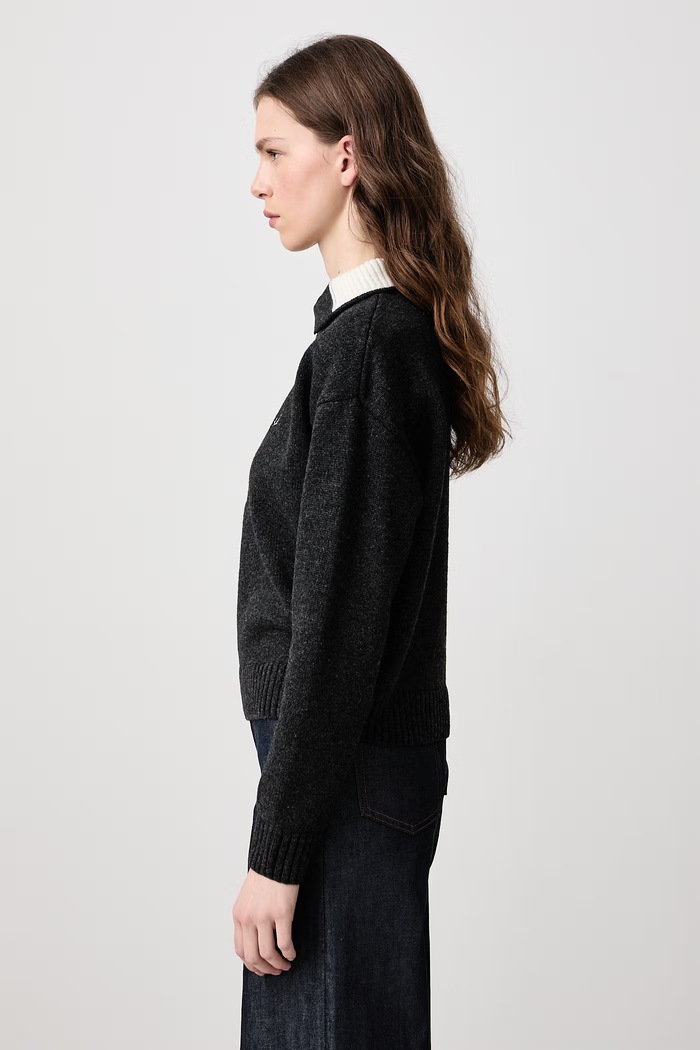 Sweter damski z wełną Fred Perry K3142.948 szary