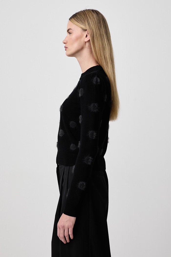 Sweter damski z wełną Fred Perry SK3101.102 czarny