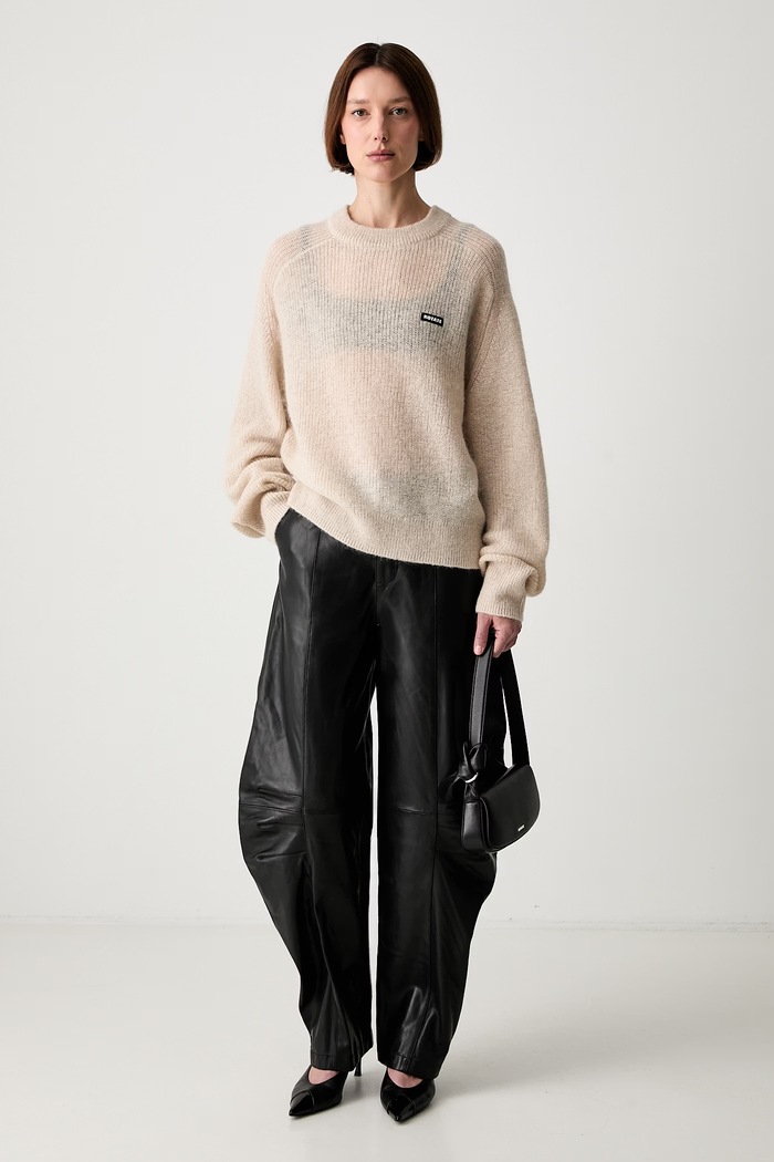 Rotate LIGHT KNIT LOGO sweter z wełną damski 1161911676