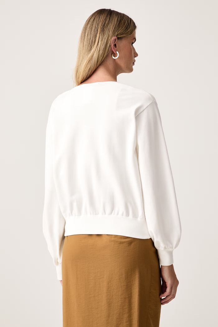 Odzież MM by Max Mara sweter damski z wiskozą MMLOTTONE 2626386017600 biały