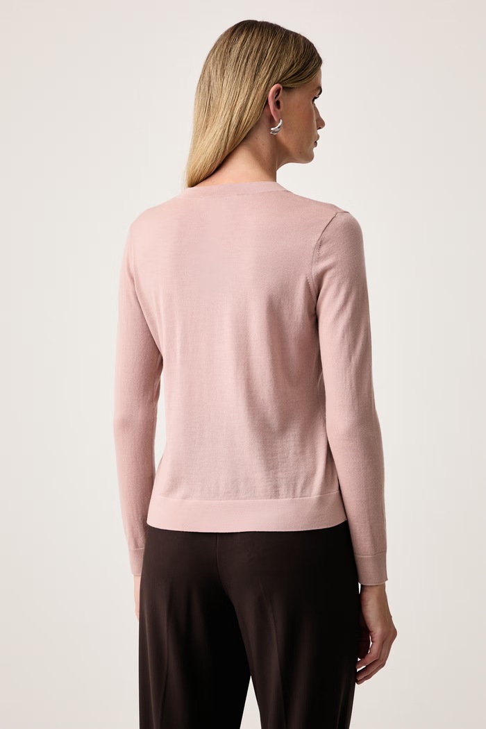Odzież MM by Max Mara sweter damski wełniany MMLTEMPO 2626366027600 różowy