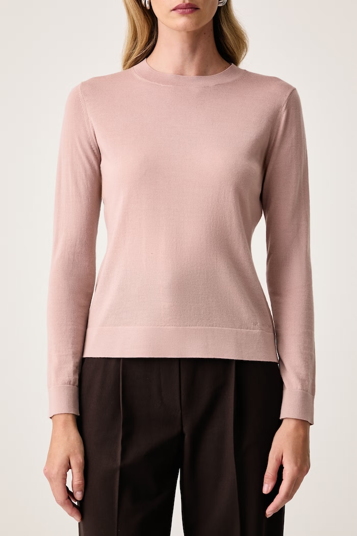 MM by Max Mara sveter dámsky vlnený MMLTEMPO ružová 2626366027600