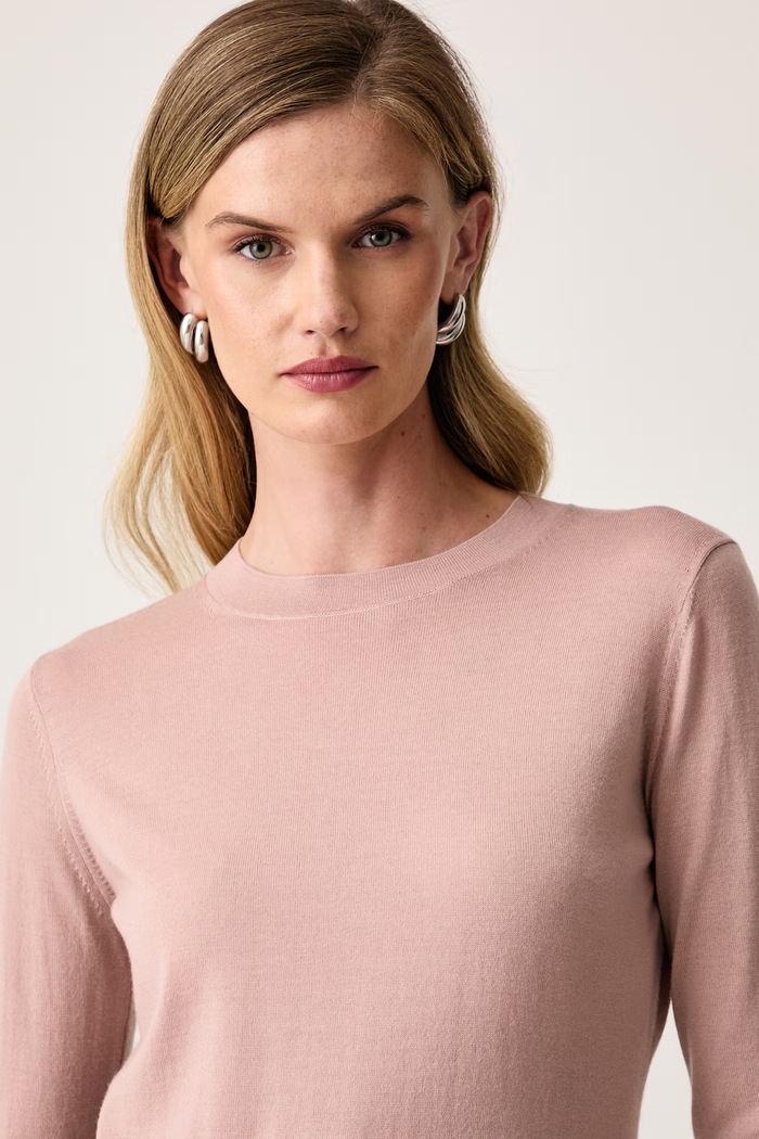 MM by Max Mara sweter damski wełniany MMLTEMPO 2626366027600 różowy