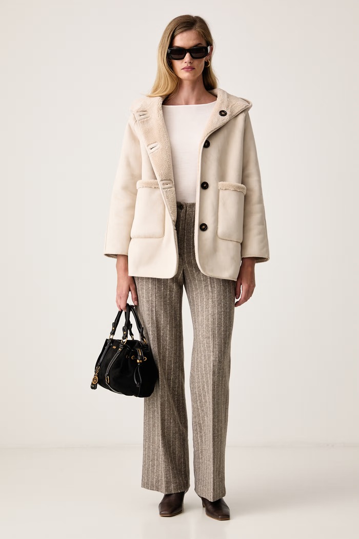 MM by Max Mara sweter damski wełniany MMLBUTTERFLY 2626366017600 beżowy AW26