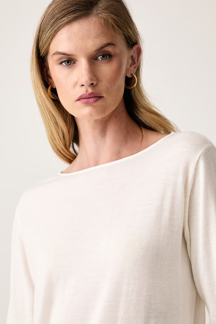 MM by Max Mara sweter damski wełniany MMLBUTTERFLY 2626366017600 beżowy