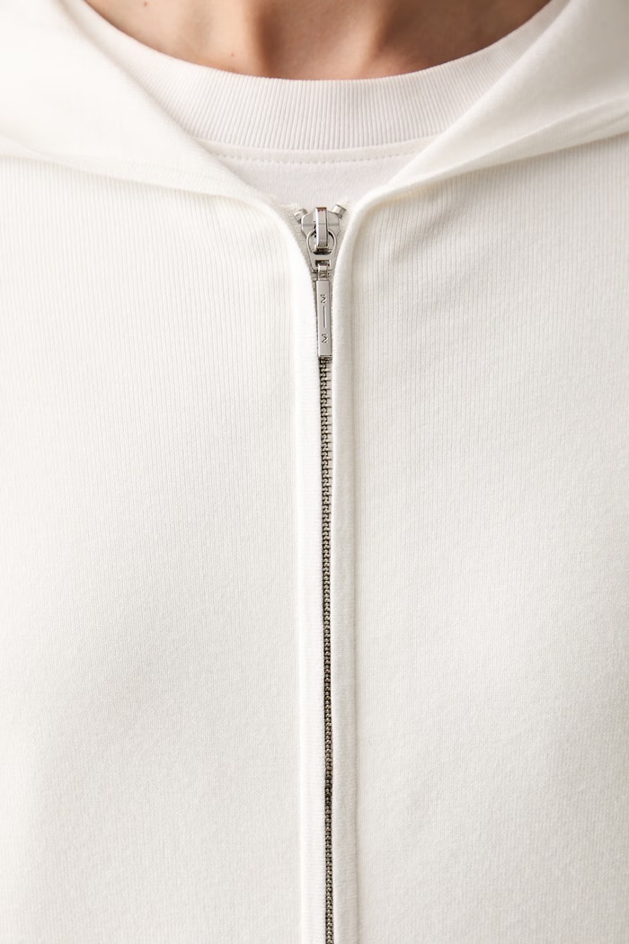 MM by Max Mara sweter rozpinany damski z wiskozą MMLGINNASTA 2626346047600 biały