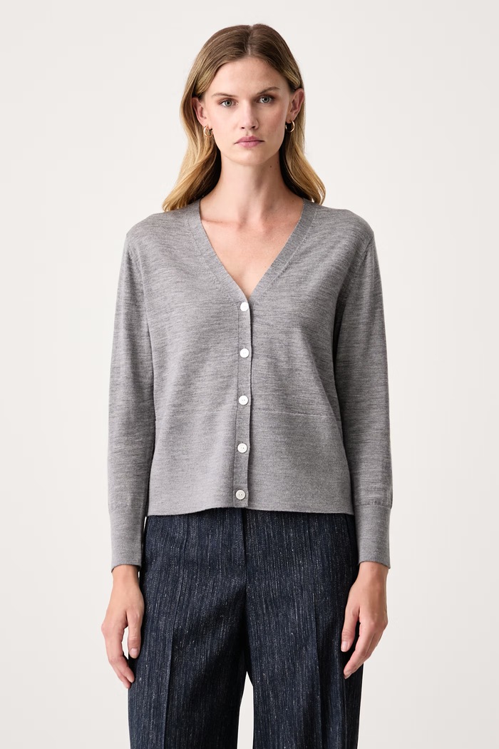 MM by Max Mara Kardigan damski wełniany MMLCANDITI szary 2626346037600