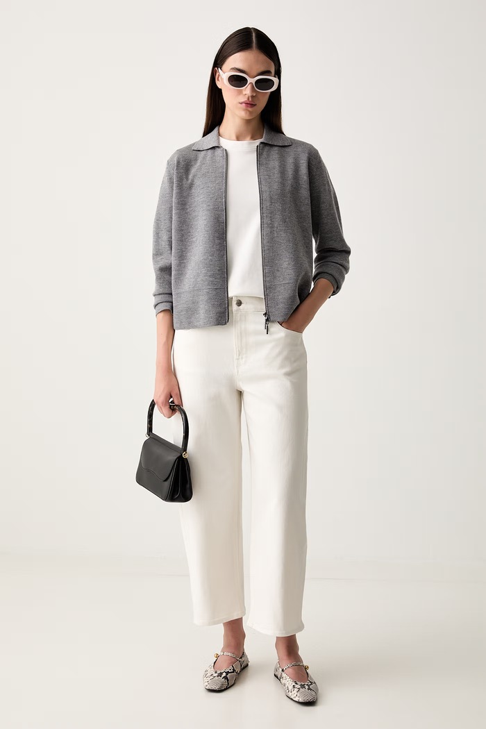 MM by Max Mara kardigan damski wełniany MMLCANDITI 2626346037600 szary AW26