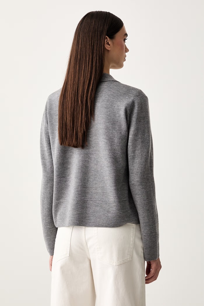 Odzież MM by Max Mara kardigan damski wełniany MMLCANDITI 2626346037600 szary