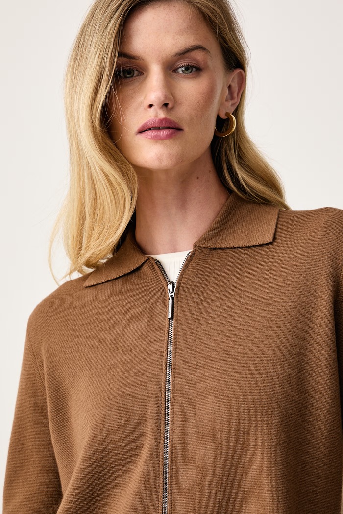 MM by Max Mara πουλόβερ με κουμπιά γυναικείο μάλλινο MMLSNACK καφέ 2626346017600