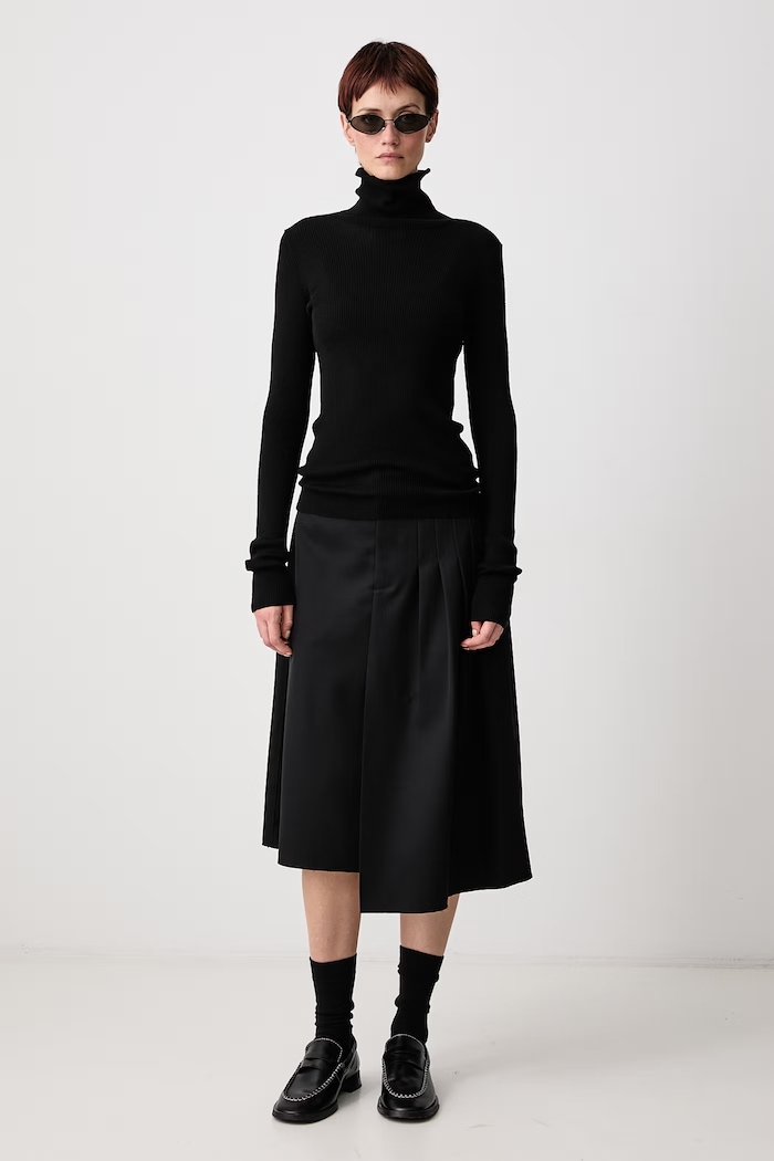 Our Legacy Turtleneck Women's merino wool W4263SB black AW26