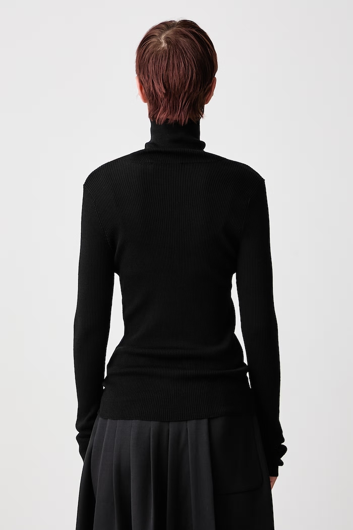Clothing Our Legacy Turtleneck Women's merino wool W4263SB black