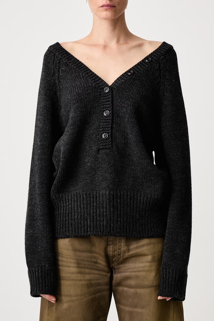 Sweter wełniany damski Our Legacy czarny W4263CC