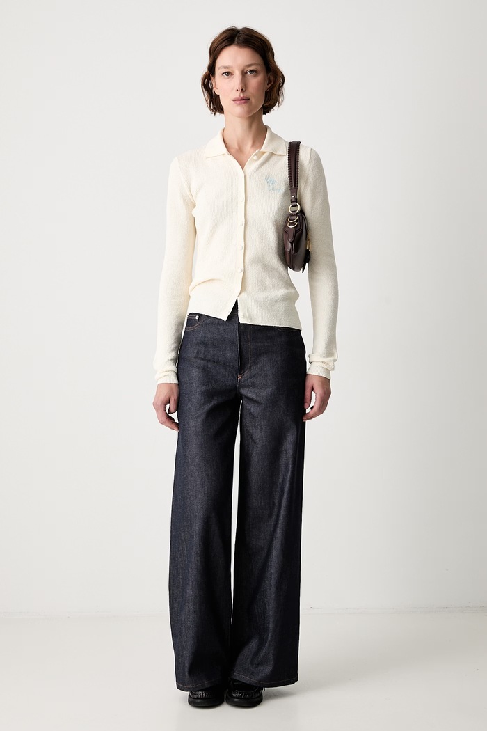 Kenzo kardigan z bawełną damski FG62CA7543EL