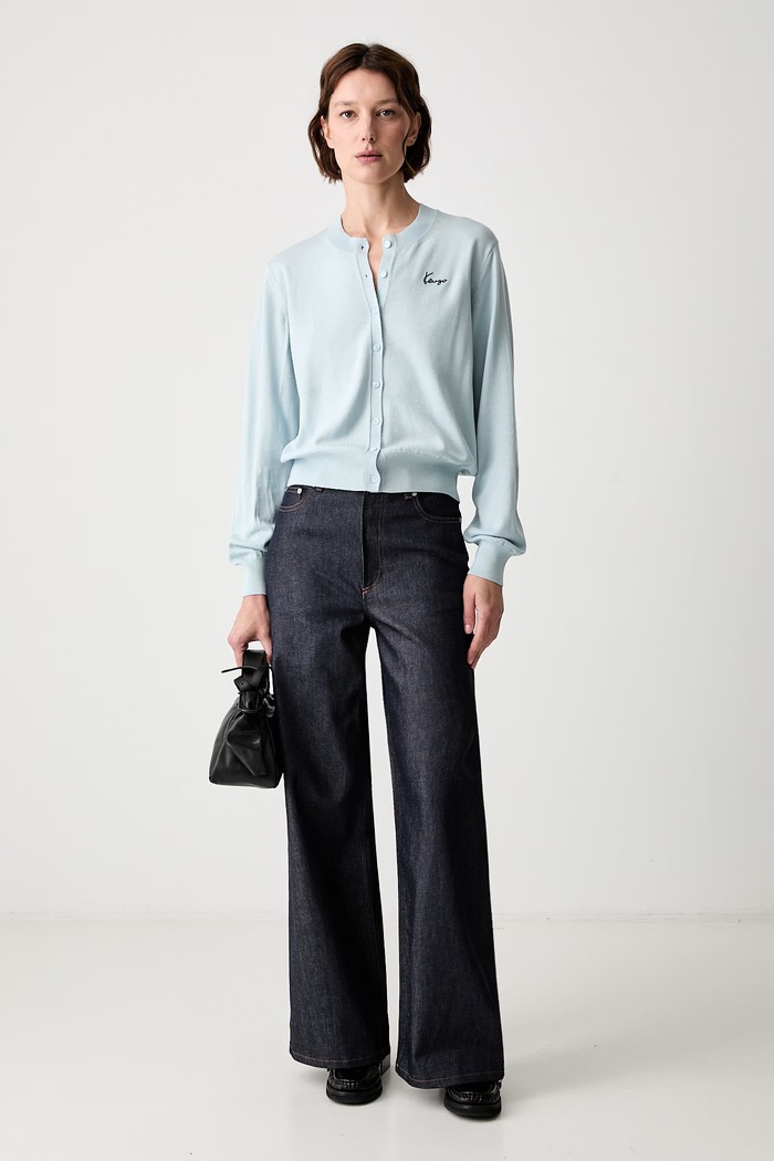 Kenzo kardigan wełniany damski FG62CA7633LB