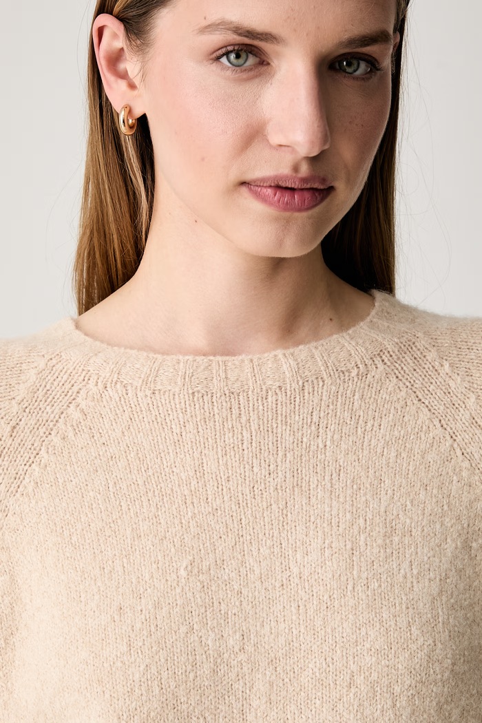 Weekend Max Mara sweter damski z dodatkiem wełny WKDGHIACCI beżowy 2625366211600