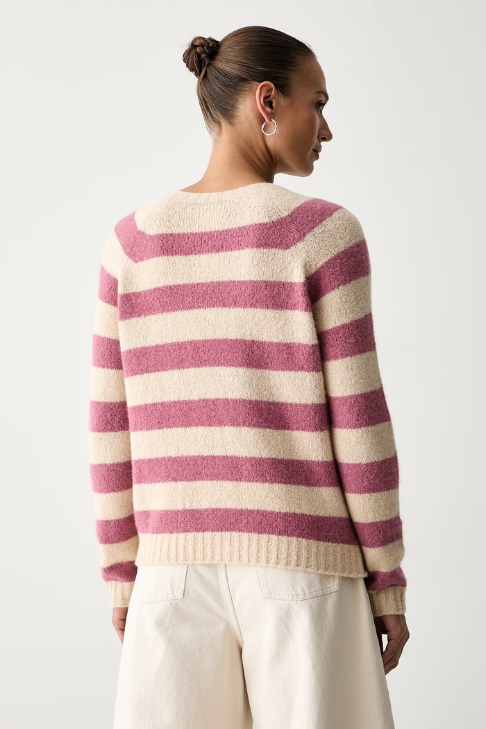 Odzież Weekend Max Mara sweter damski z dodatkiem wełny WKDGHIACCI 2625366211600 różowy