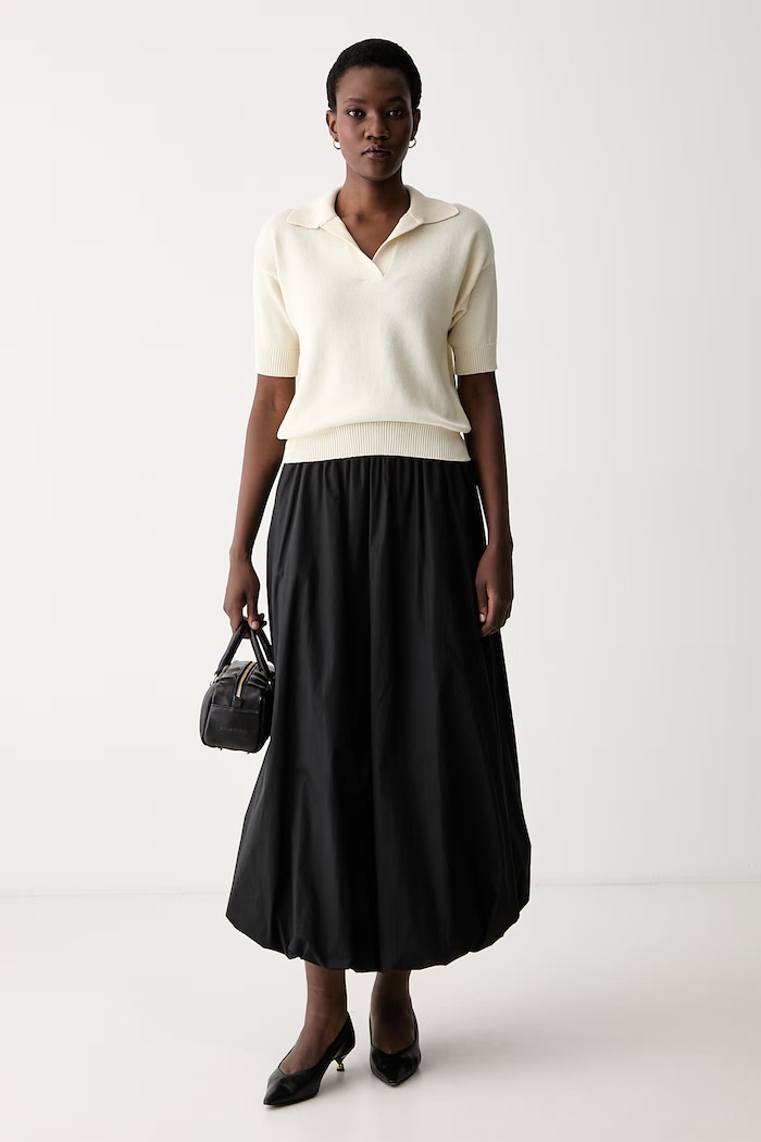 Weekend Max Mara polo damskie bawełniane WKDALBERO 2625366151600 beżowy AW26