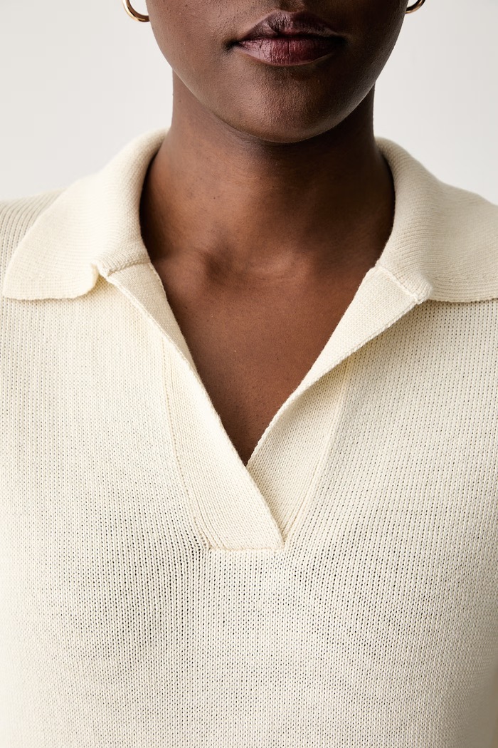 Weekend Max Mara polo damskie bawełniane WKDALBERO 2625366151600 beżowy