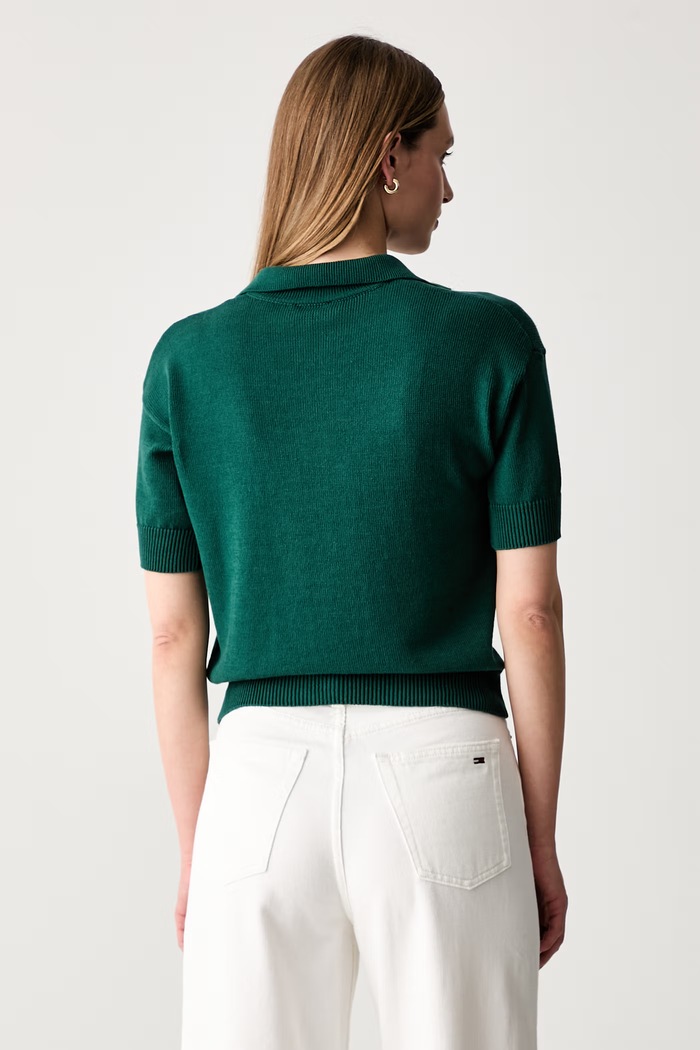 Odzież Weekend Max Mara polo damskie bawełniane WKDALBERO 2625366151600 zielony