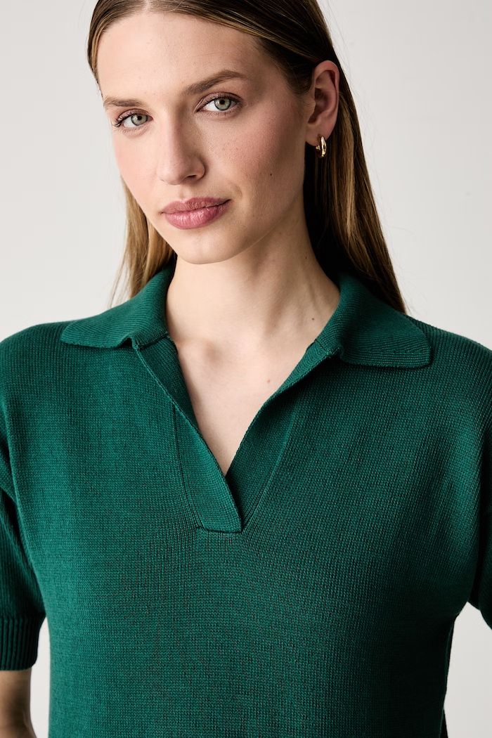 Weekend Max Mara polo damskie bawełniane WKDALBERO zielony 2625366151600