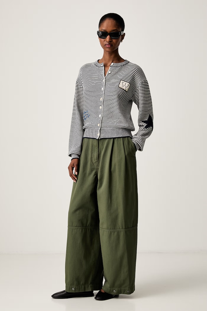 Weekend Max Mara kardigan damski z bawełną WKDTEIERA 2625346041600 granatowy AW26