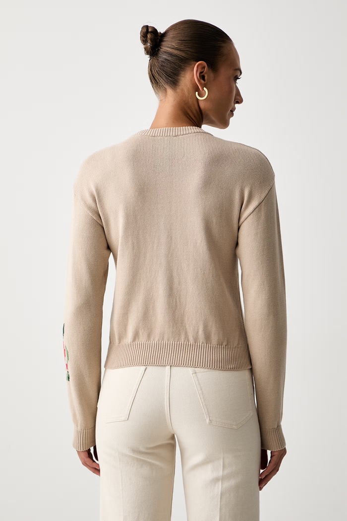 Odzież Weekend Max Mara kardigan damski z bawełną WKDTEIERA 2625346041600 beżowy