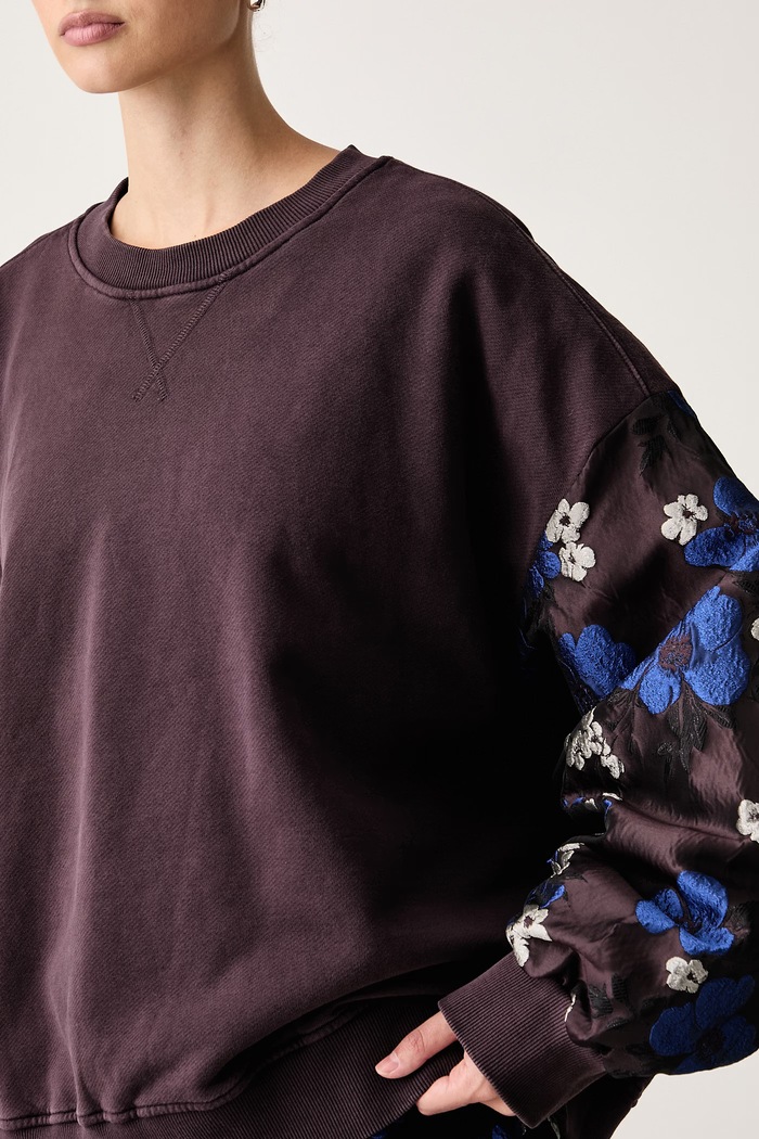 Bluza damska z bawełną Kueer Essentiel Antwerp Kueer.K2WN fioletowy