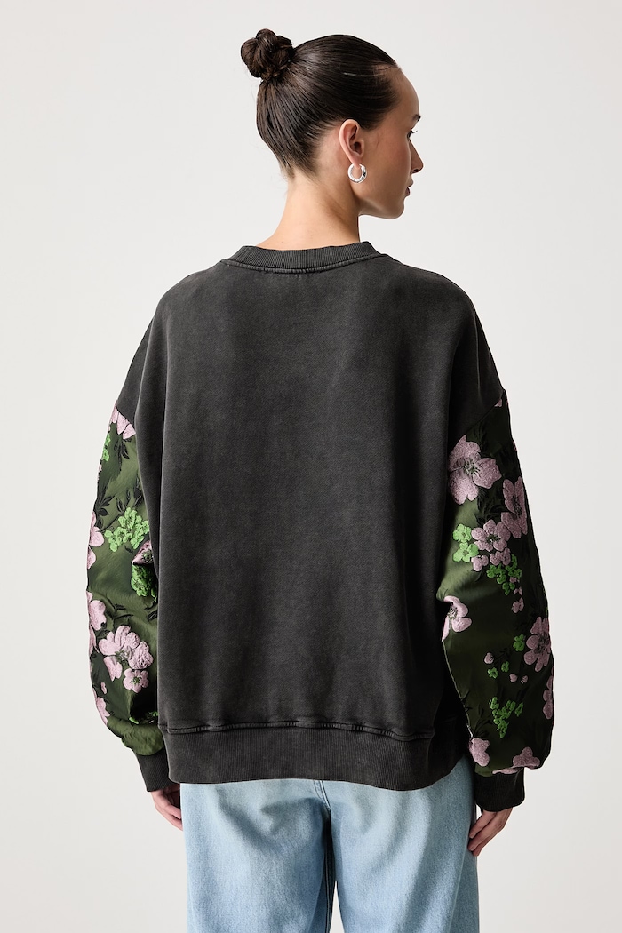 Odzież Essentiel Antwerp Bluza damska z bawełną Kueer Kueer.K1CH szary