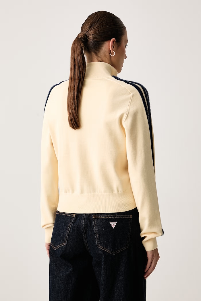 Abbigliamento adidas Originals Cardigan da donna con viscosa Knitted Firebird KS6797 giallo