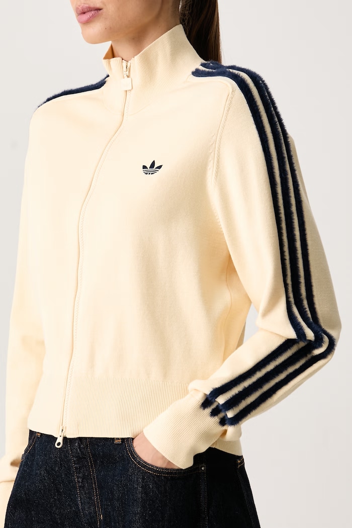 Cardigan da donna con viscosa Knitted Firebird adidas Originals KS6797 giallo