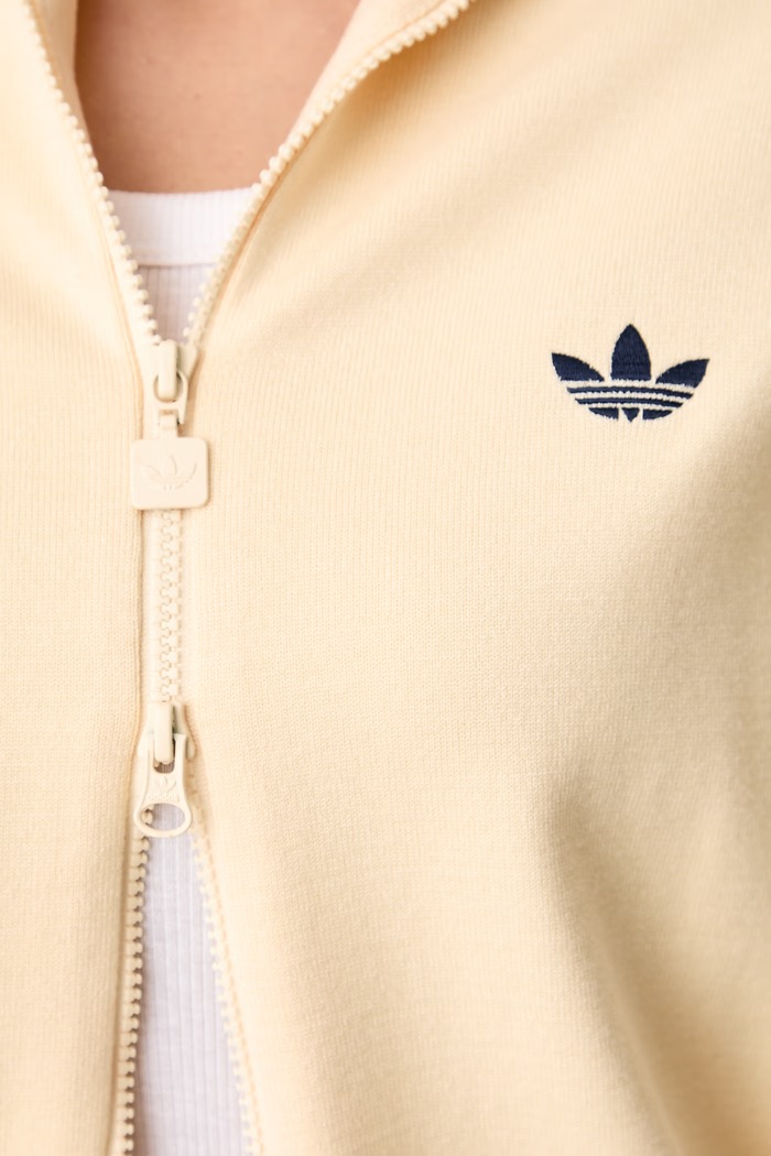 Cardigan da donna con viscosa Knitted Firebird adidas Originals giallo KS6797