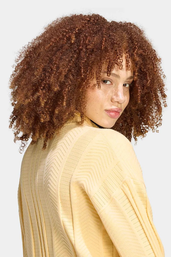 Sveter na gombíky dámsky s viskózou Cable Knit Firebird adidas Originals žltá KR7047