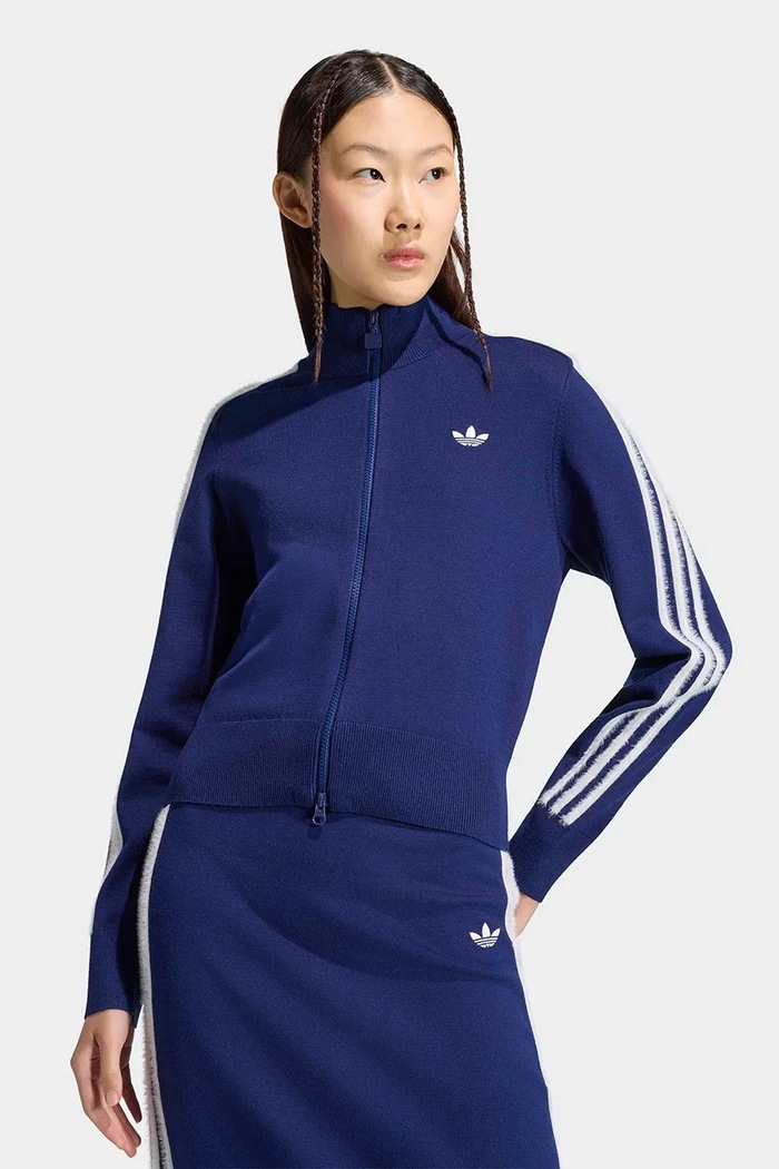 adidas Originals Cardigan elegante da donna Knitted Firebird blu navy KW2588