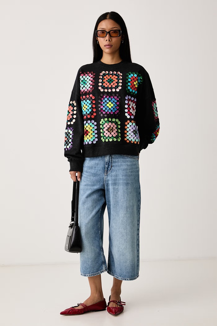 Essentiel Antwerp Bluza damska bawełniana Karnaval Karnaval.K1CH multicolor AW26