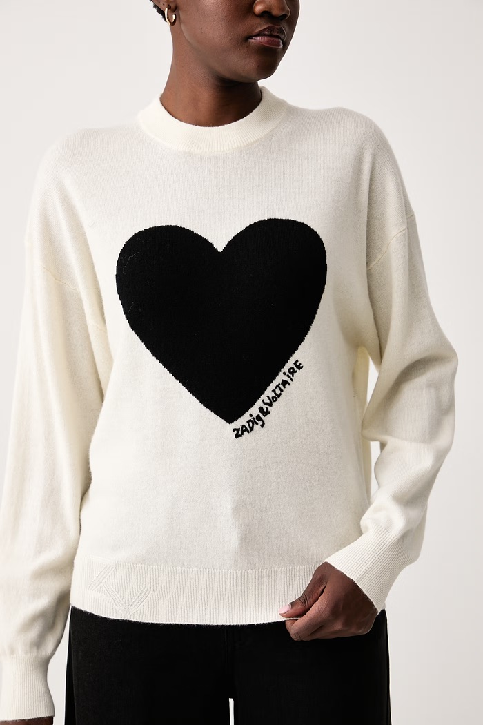 Pulover za žene od vune, s dodatkom kašmira SOULO Zadig&Voltaire KWSW03050 bež
