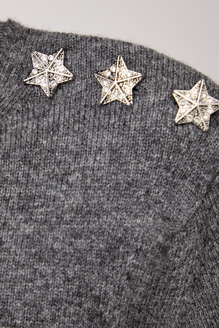Sweter damski kaszmirowy CARA Zadig&Voltaire szary KWSW03037