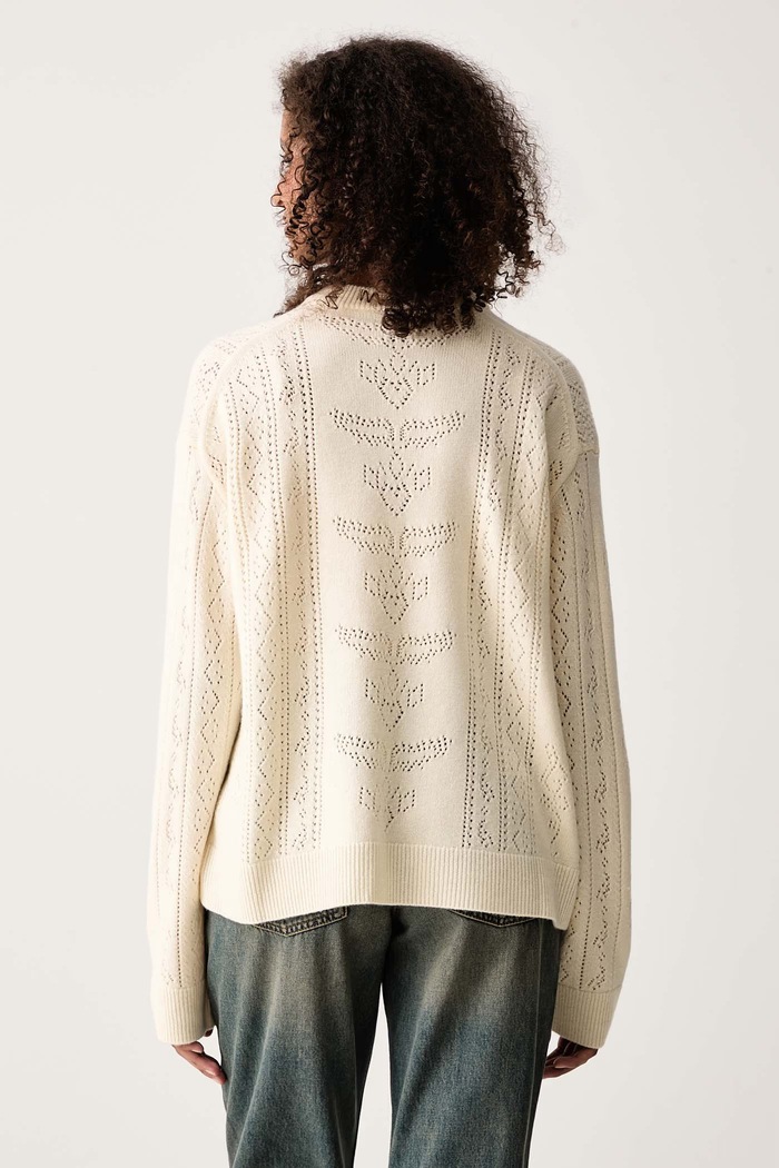 Odzież Zadig&Voltaire Sweter damski wełniany MARKUZ KWSW03009 beżowy