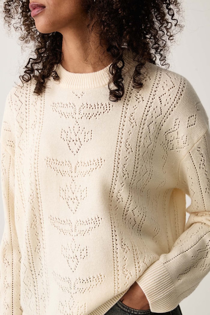 Sweter damski wełniany MARKUZ Zadig&Voltaire KWSW03009 beżowy