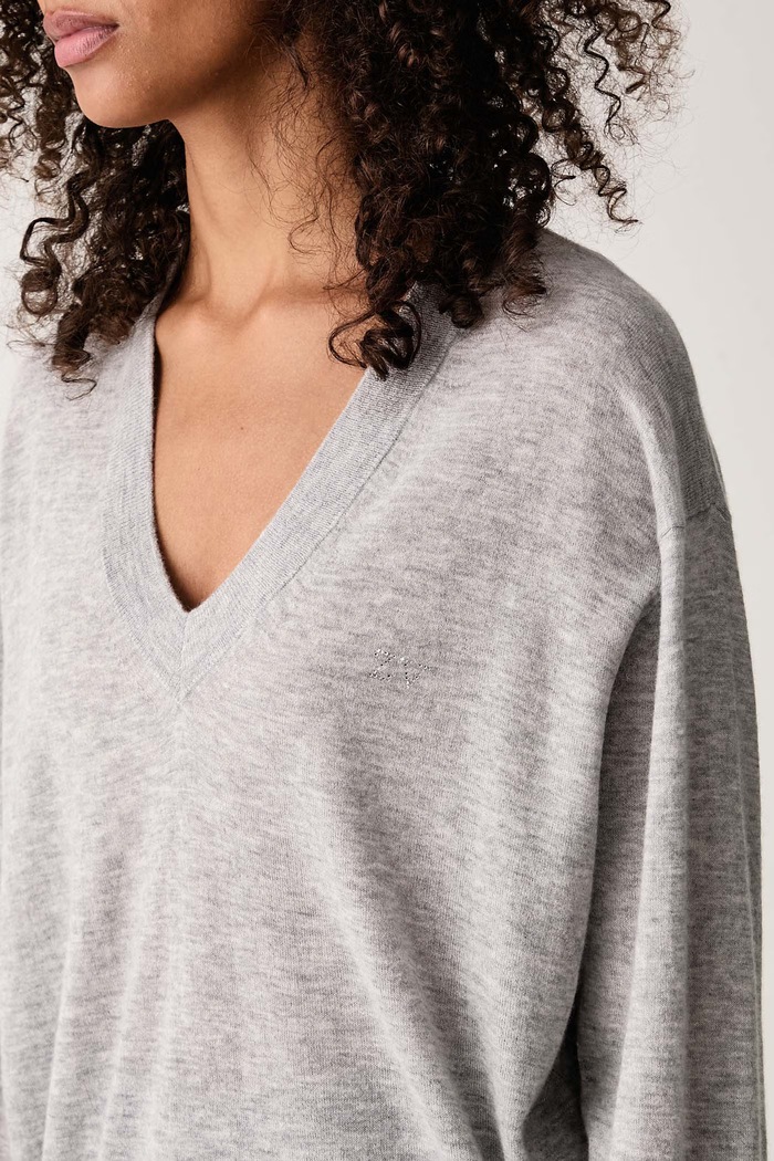 Pulover za žene od kašmira SWYNY Zadig&Voltaire KWSW02973 siva