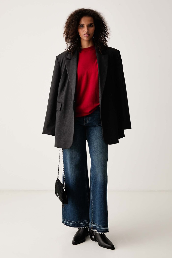 Zadig&Voltaire Pletena majica otroška kašmirska IDAZ KWSW03036 rdeča AW26