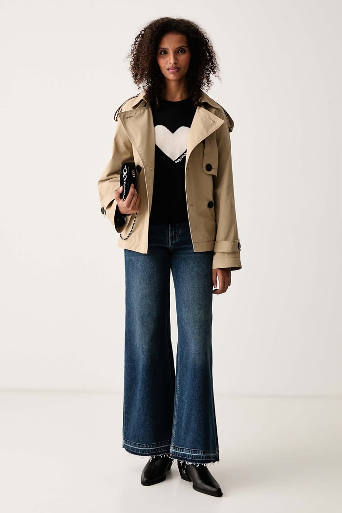 Zadig&Voltaire Тениска тип пуловер дамска от кашмир IDAZ KWSW02974 черен AW26