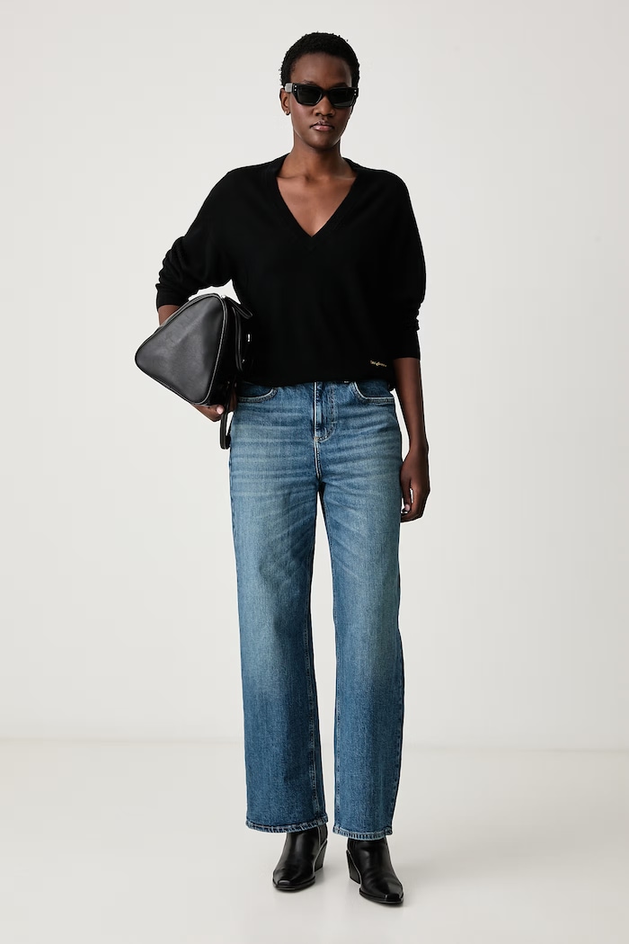 Zadig&Voltaire Πουλόβερ γυναικείο με προσθήκη μαλλιού και κασμίρ SOULU KWSW03072 μαύρο AW26