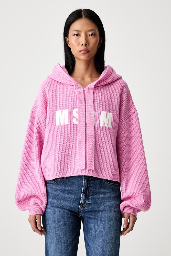 MSGM pulover za žene od vune roza 4141MDM212.267757