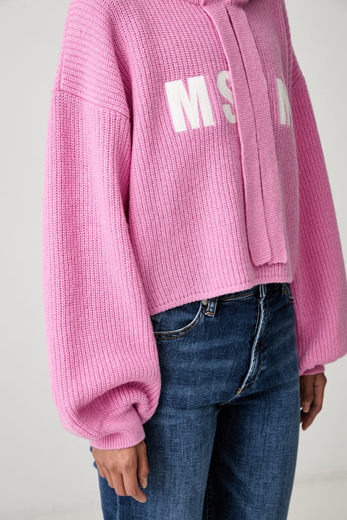 MSGM pulover za žene od vune 4141MDM212.267757 roza
